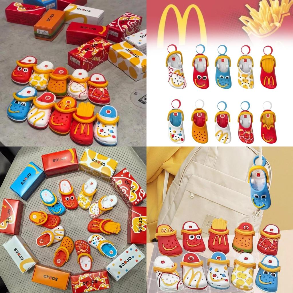 Zábavné a barevné Crocs McDonald's Miniklíčenka Pantofle Pro Děti I Dospělé