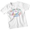Personalised Promoted To Auntie Sophie Kids T-Shirt New Aunt Family Custom Tee