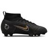 Nike Mercurial Superfly 8 Pro FG GS Black Cave Stone Kids Sneakers Metallic-Silver Metallic-Gold DJ2843-007