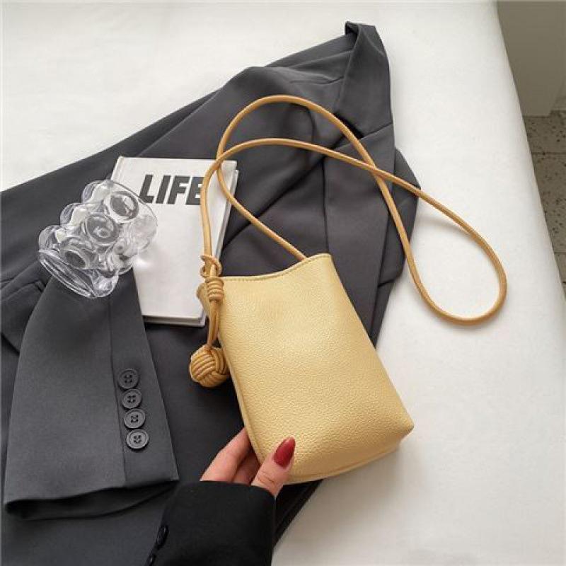 Kvinner Lær Liten Crossbody Veske Designer Mobiltelefonveske Lett Skulderveske Dame Reiseveske
