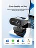 4K Ultra HD Streaming Camera with Microphone for Online Classes & Conferences
