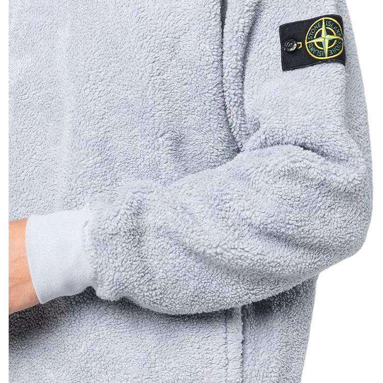Stone Island Sweatshirt Pearl Grey Men Tops 751560234-V0061