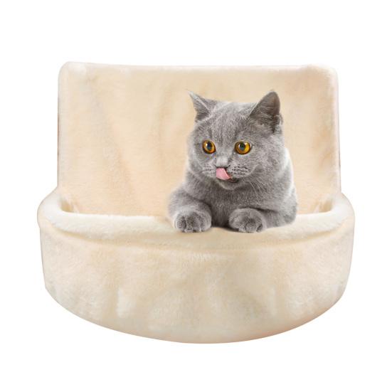Hanging Cat Bed Cat Window Perch Bedside Plush Hammock Nest with Removable Washable Cover for Indoor Cats Sleeping Rest