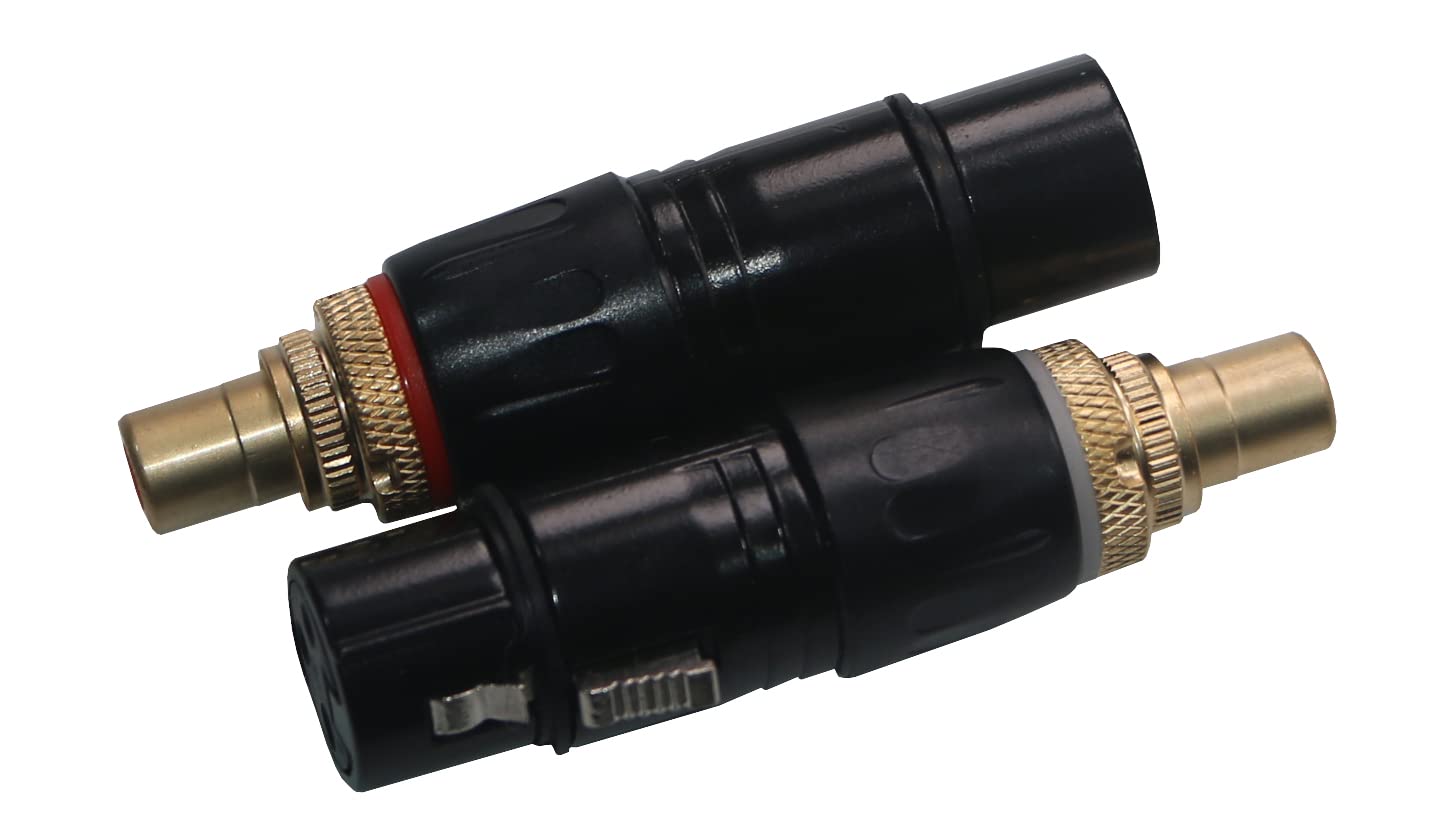 

KK CABLE RCA гнездо к XLR гнездо конвертер аудиоконвертер адаптер MA-ZA 3-контактный адаптер, (Пакет 4)