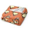 Cute T-Totoros and Friend Blankets Movie Fuzzy Funny Warm Throw Blanket for Coverlet Spring Autumn,