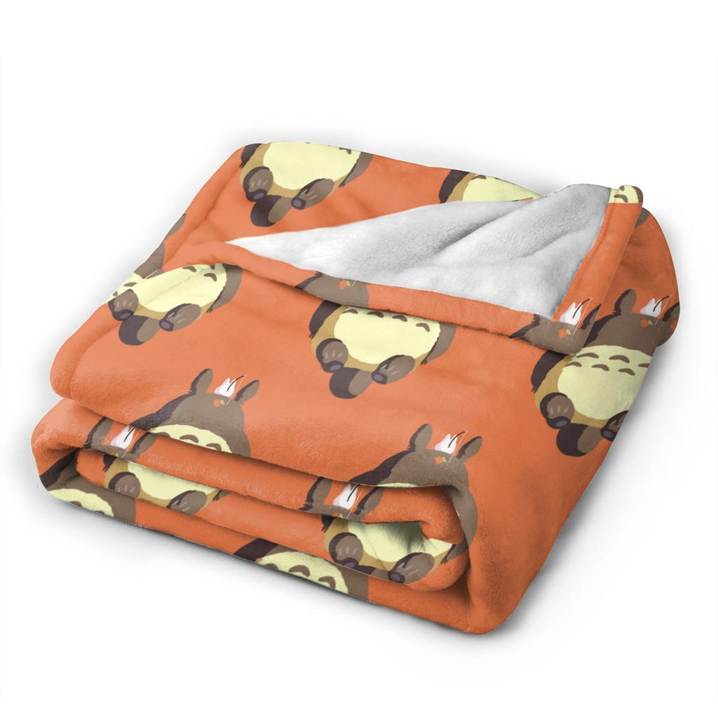 Cute T-Totoros and Friend Blankets Movie Fuzzy Funny Warm Throw Blanket for Coverlet Spring Autumn,