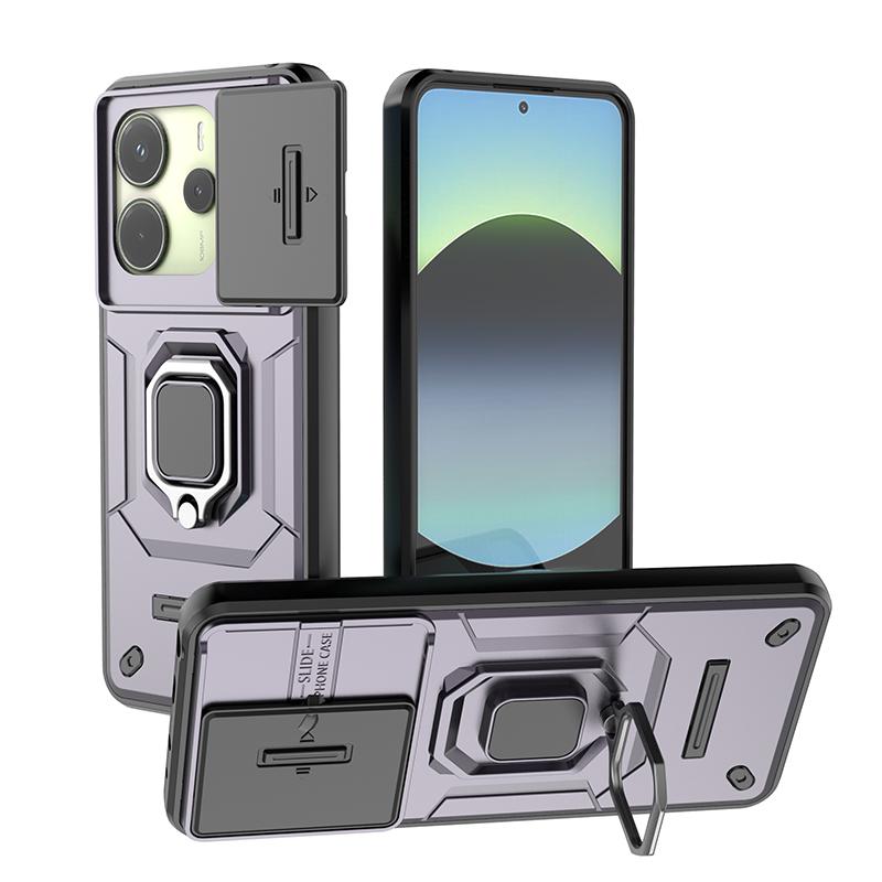 Armor Case For Xiaomi Redmi Note 14 13 Pro Plus 5G 4G Heavy Duty Shockproof Anti-Scratch With Ring Holder Phone Cover