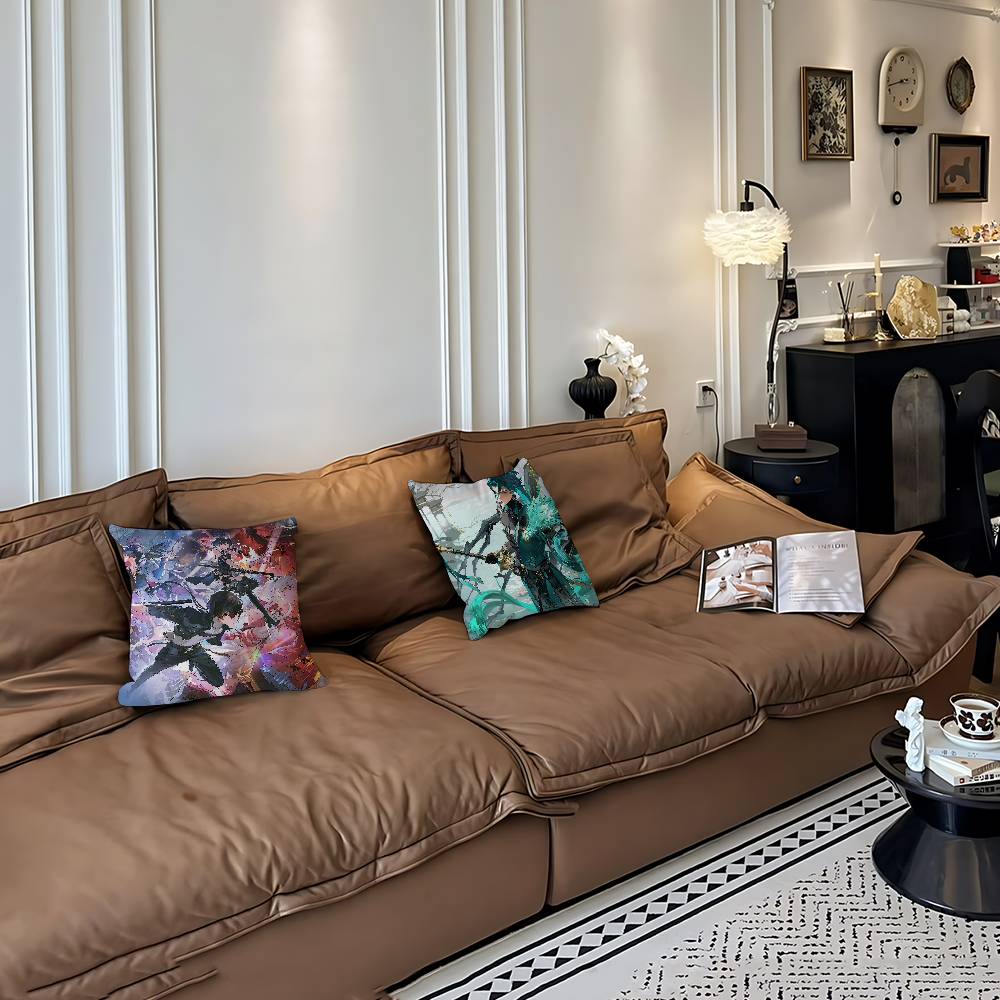 W-Wuthering Waves GameS Cushion Cover Decorative Pillow Sofa Home Decor Case Pillow Cases