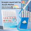 Acrylic Paint Markers Brush Soft Tip Direct Ink Waterproof Flexible Tip Art Pens for Craft And Art Supplies