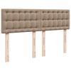 Ottoman Bed with Mattress Cappuccino Brown 140x200 Cm Faux Leather