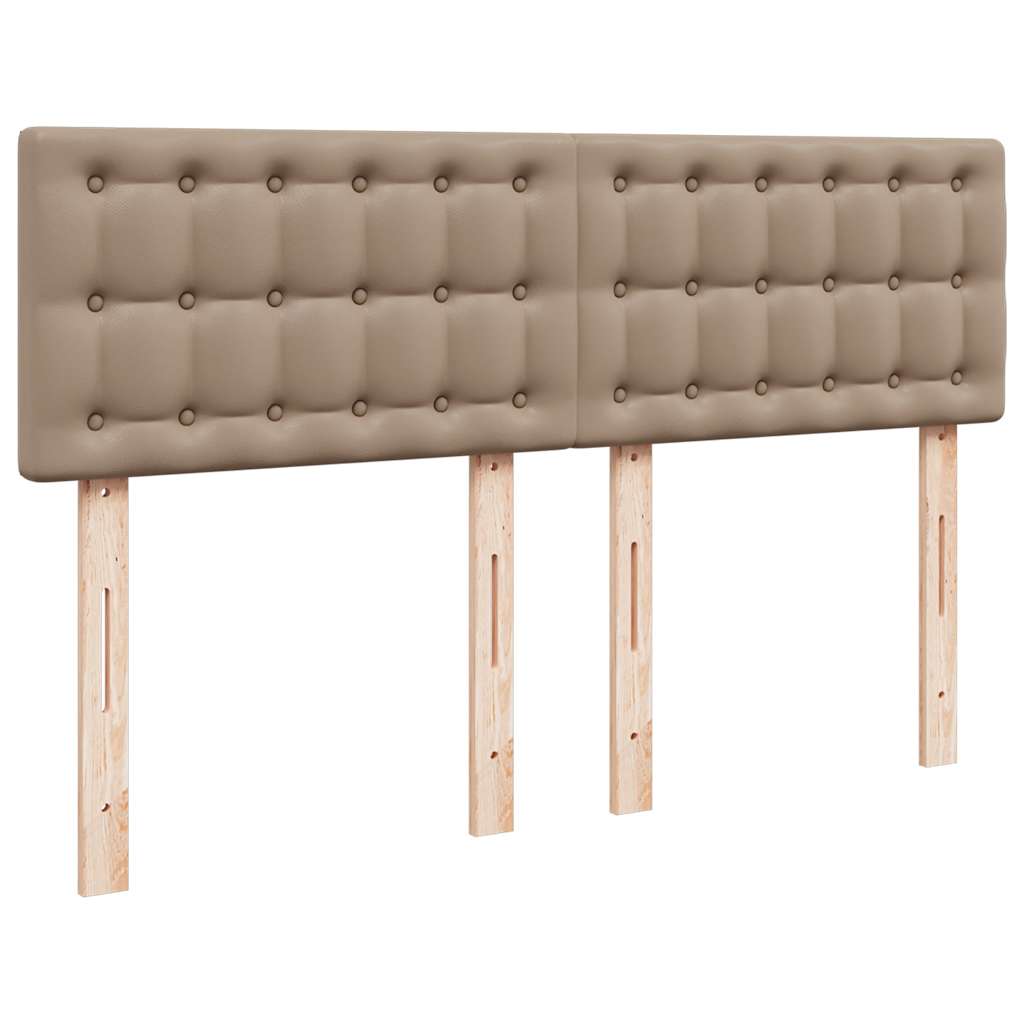 Ottoman Bed with Mattress Cappuccino Brown 140x200 Cm Faux Leather