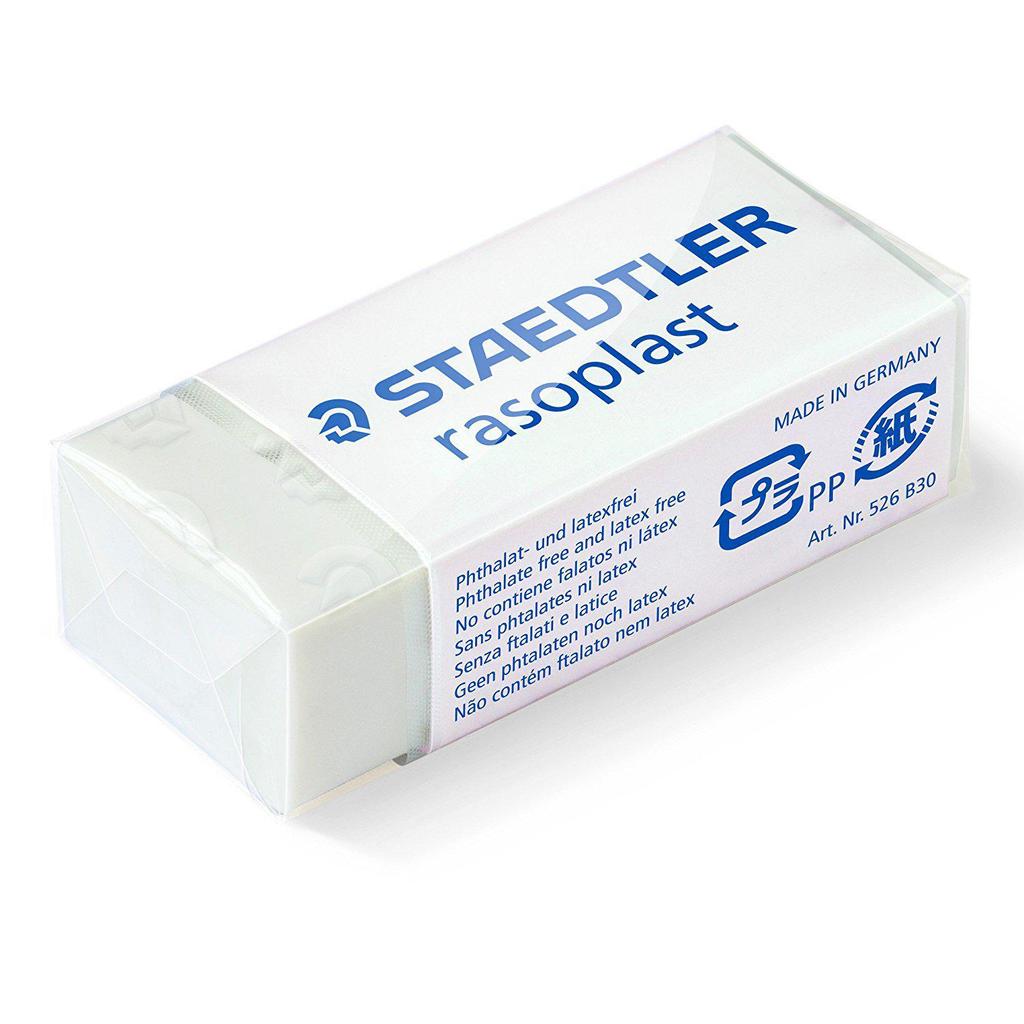 STAEDTLER 526 B30 Professional Eco-Friendly Super Clean Eraser for Drawing and Sketching