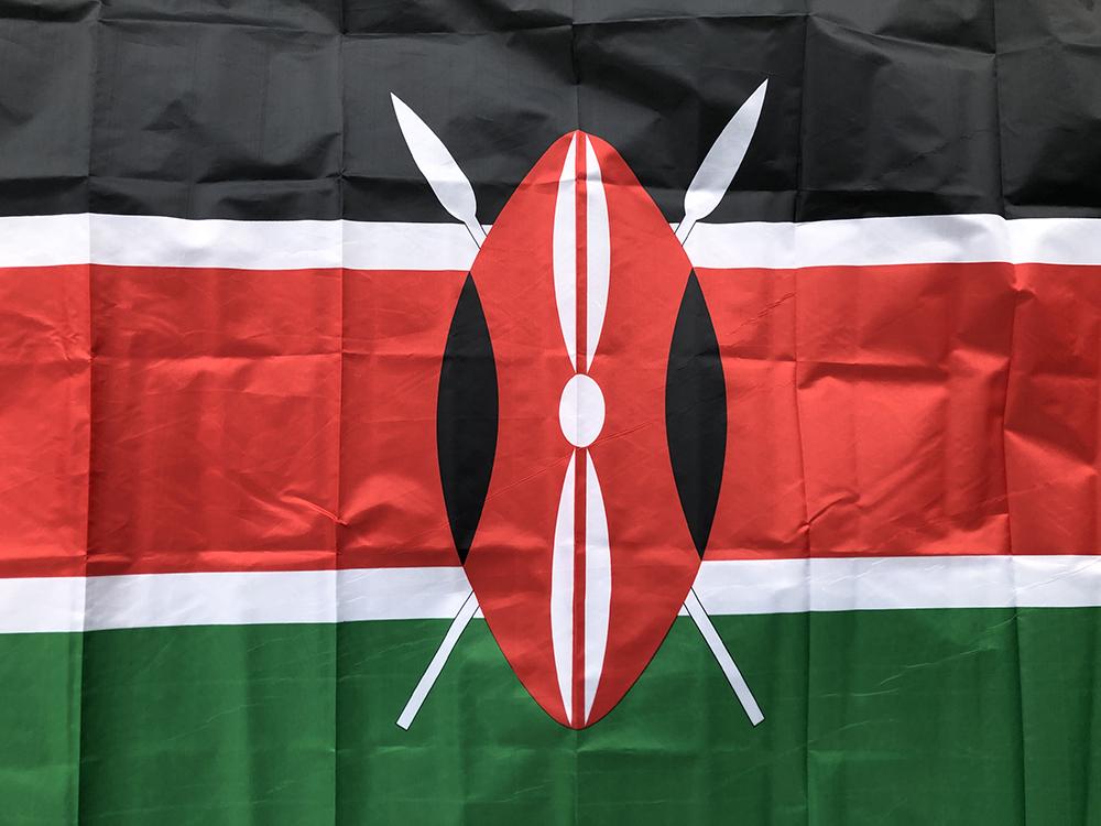 SKY FLAG Bandiera del Kenya 90x150cm Poliestere di Alta Qualità Standard da Appendere Ken Ke Bandiera del Kenya Per Decorazione