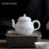 160ml Chinese Handmade Ceramic Teapots Hand-painted Flowers Pattern Porcelain Tea Pot Household Kettle Travel Portable Tea Set