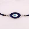 Natural Lapis Lazuli Mother of Pearl Thread Bracelet 925 Sterling Silver Jewelry