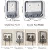 Clear Waterproof Socket Cover Self-Adhesive Socket Safety Protective Cover  Household Bathroom