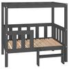 822384 vidaXL Lit pour chien Gris 95,5x73,5x90 cm Bois de pin solide