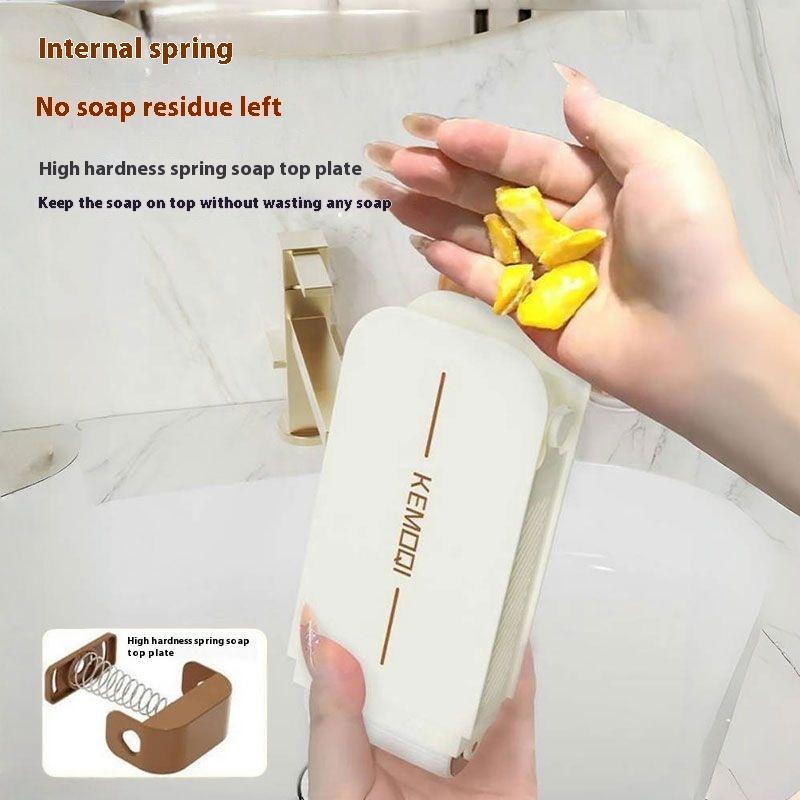 3In1 Multi-Functional Soap Dishes Portable Travel Home Soap Box With Foaming Roller Soap Holder Storage Case Wash Brush