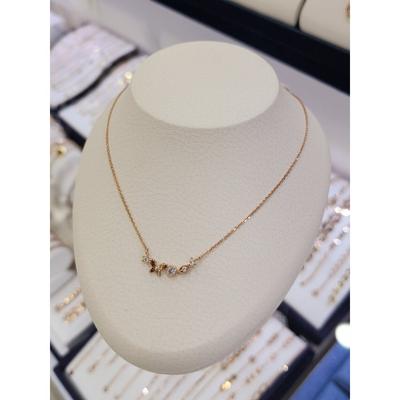 Silver 925 Butterfly Cubic Necklace Chain 40cm 12Grn2687