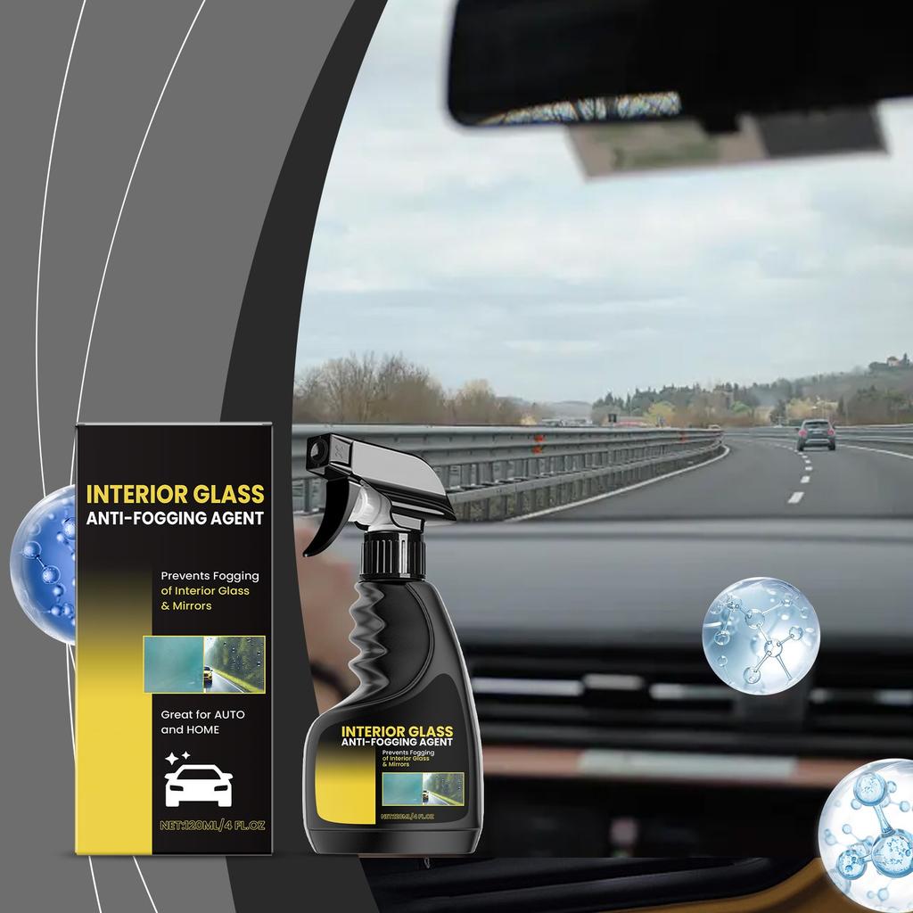 Car Glass Coating Spray Clean Car Window Windshield Rainproof Car Coating Spray 120ml