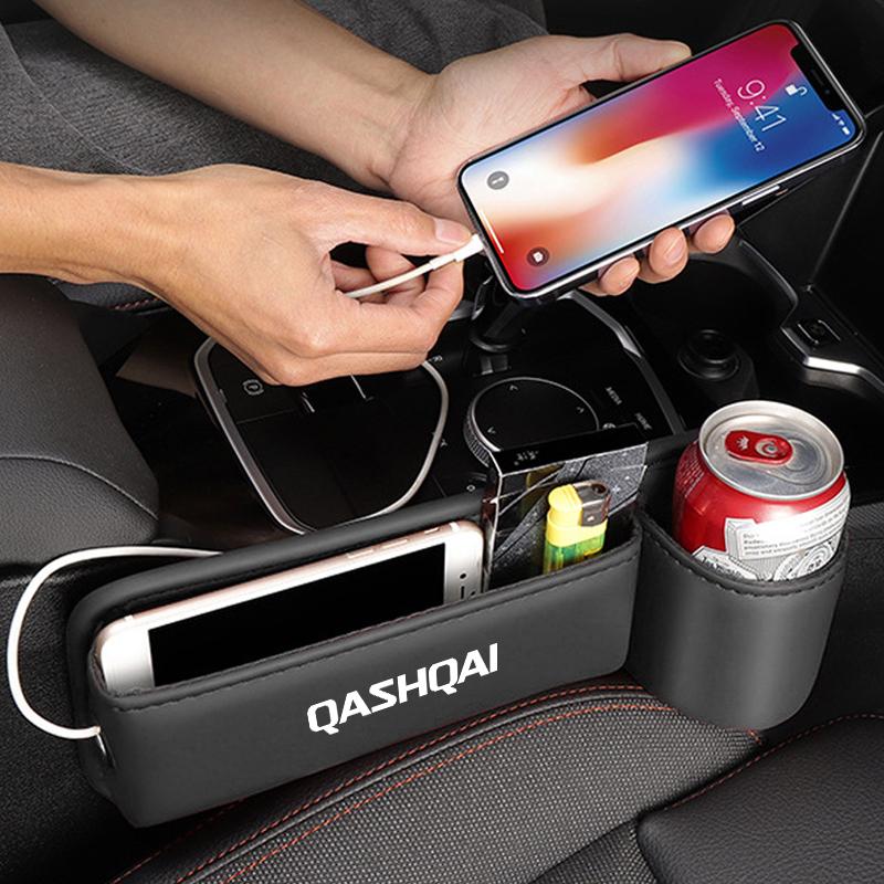 Pro Nissan Qashqai J10 J11 J12 Úložný box do mezery mezi sedadly Nepropustná svorka do mezery sedadla Držák na pohár