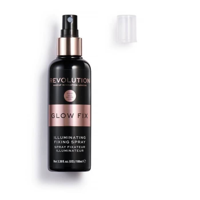 Spray Fixateur de Maquillage - Makeup Revolution - Illuminant - Hydratant - Végétalien