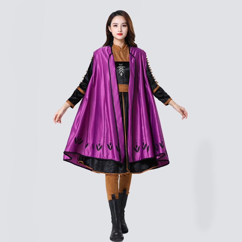 

Хэллоуин Костюм для косплея принцессы Анны Эльзы из мультфильма «Холодное сердце» для взрослых XXL