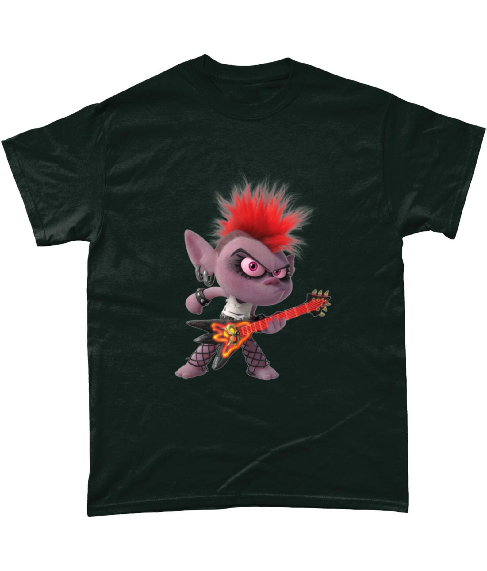 Gildan Heavy Cotton T-Shirt Trolls World Tour Rock on Barb T-Shirt 4XL