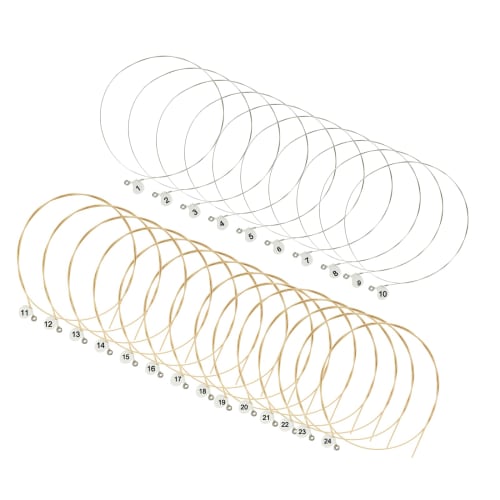 Bonsicoky 24-Piece Replacement Metal Harp String Set, JR230524009