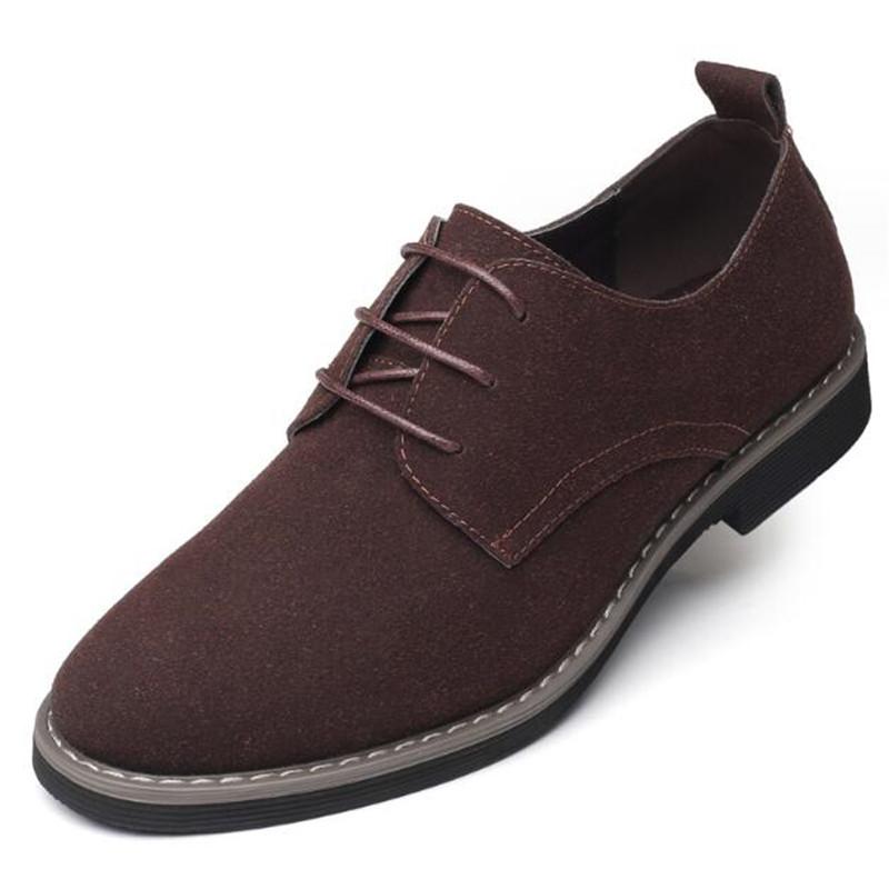 Fashion High Quality Brand Suede Leather Men Shoes Fashion Men Oxford Shoes Comfortable Formal Shoes For Men Sneakers Male Flat Footwear