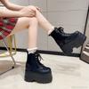 Fashion Super High Platform Ankle Boots for Women Punk Thick Bottom Shoes Height Increasing Women's Boots Autumn Botines Bottes Femmes