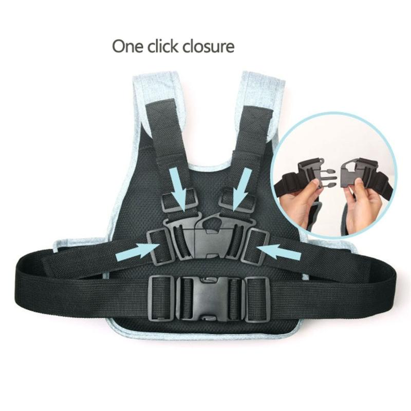Upgrades Child Motorcycle Safety Harness Adjustable Kids Motorcycle Belt Reflective Breathable Strap for E-bike Durable