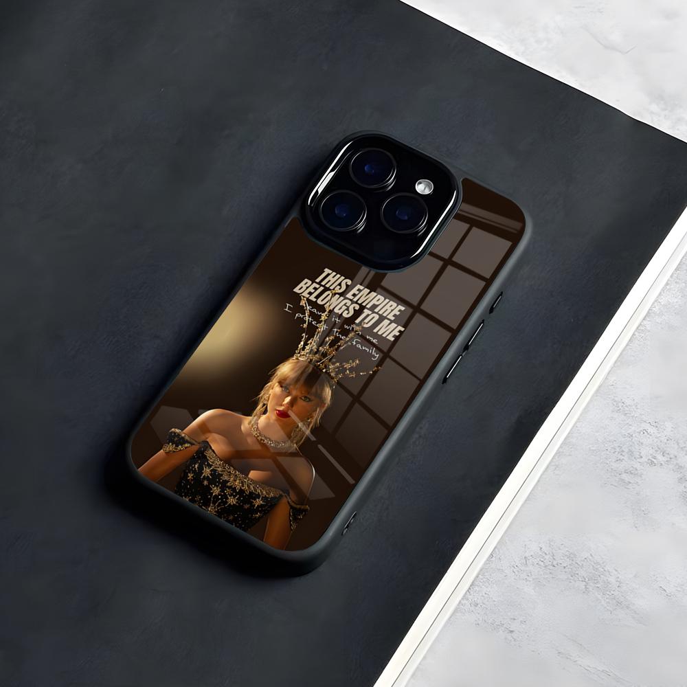 

Чехол для телефона T-Taylor Showgirl S-SwiftS для IPhone 17 Pro Max 16 15 14 13 11 Pro Max Plus Стеклянный чехол для телефона iPhone 15