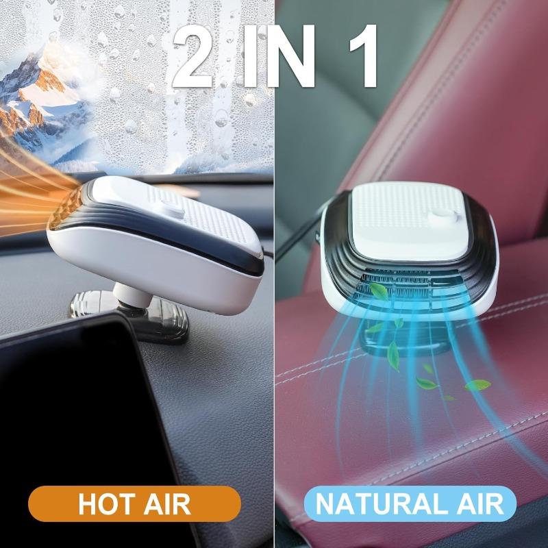 12V 24V Dual Voltage Car Defroster Windshield Heater 2 In 1 Heating Cooling Fan Auto Window Demister Fast Heating For Truck SUV