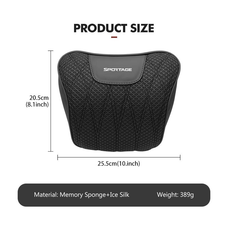 TTVF7 Car Seat Headrest Waist Pillow Cushion Lumbar Support Mat For KIA Sportage Rio Ceed Niro Soul Stonic Proceed Sorento