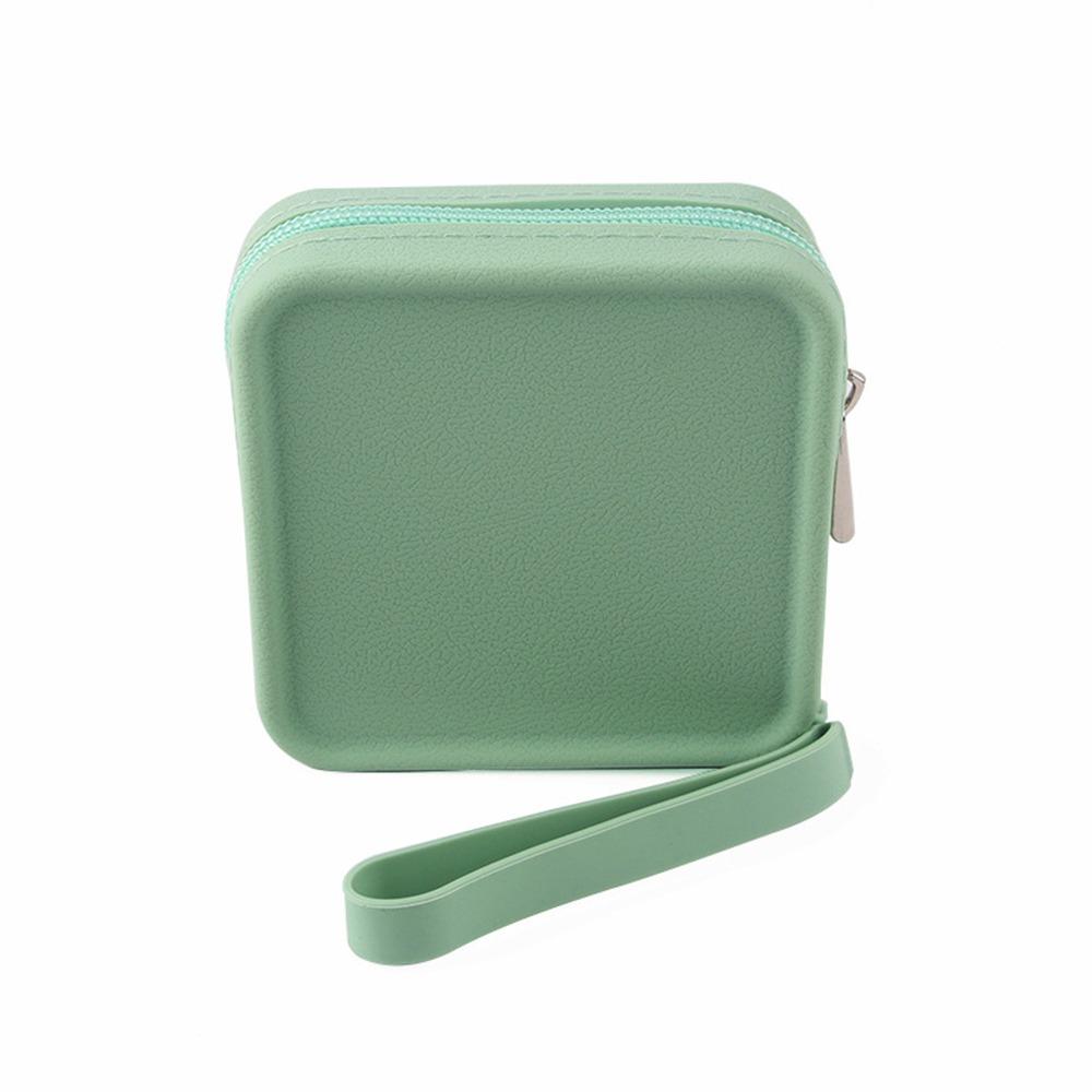 Portable Silicone Makeup Organizer Bag Zipper Multi-Function Earphone Pouch Waterproof Coin Purse Women Girls