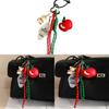 Apple Bag Charm With Cute Bear And Fruit Decor For Fashion Accessories Spring