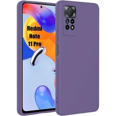 Case - E.F.CONNECTION - For Xiaomi Redmi Note 12 Pro 4G - Dark Purple - Liquid Silicone - Matte Effect