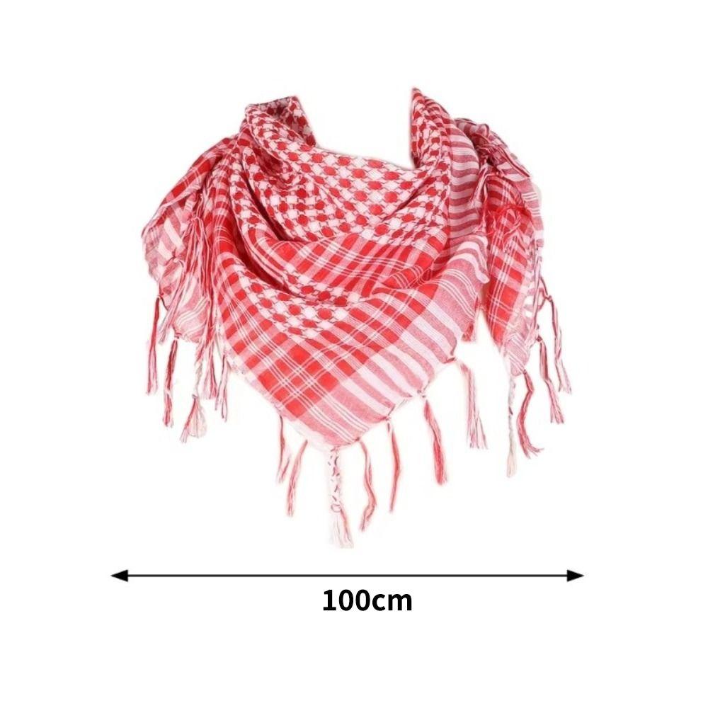 Large Arab Shemagh Headscarf with Tassel Bandana Keffiyeh New Head Neck Face Wrap for Men Women