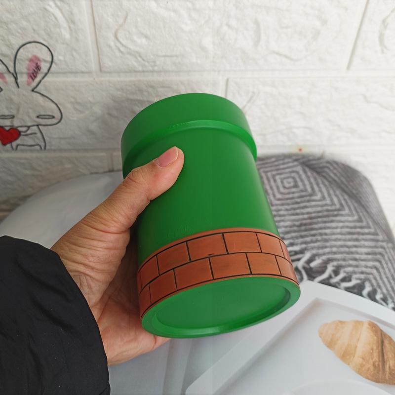 Round Resin Pen Holder - Cute Student Desk Organizer