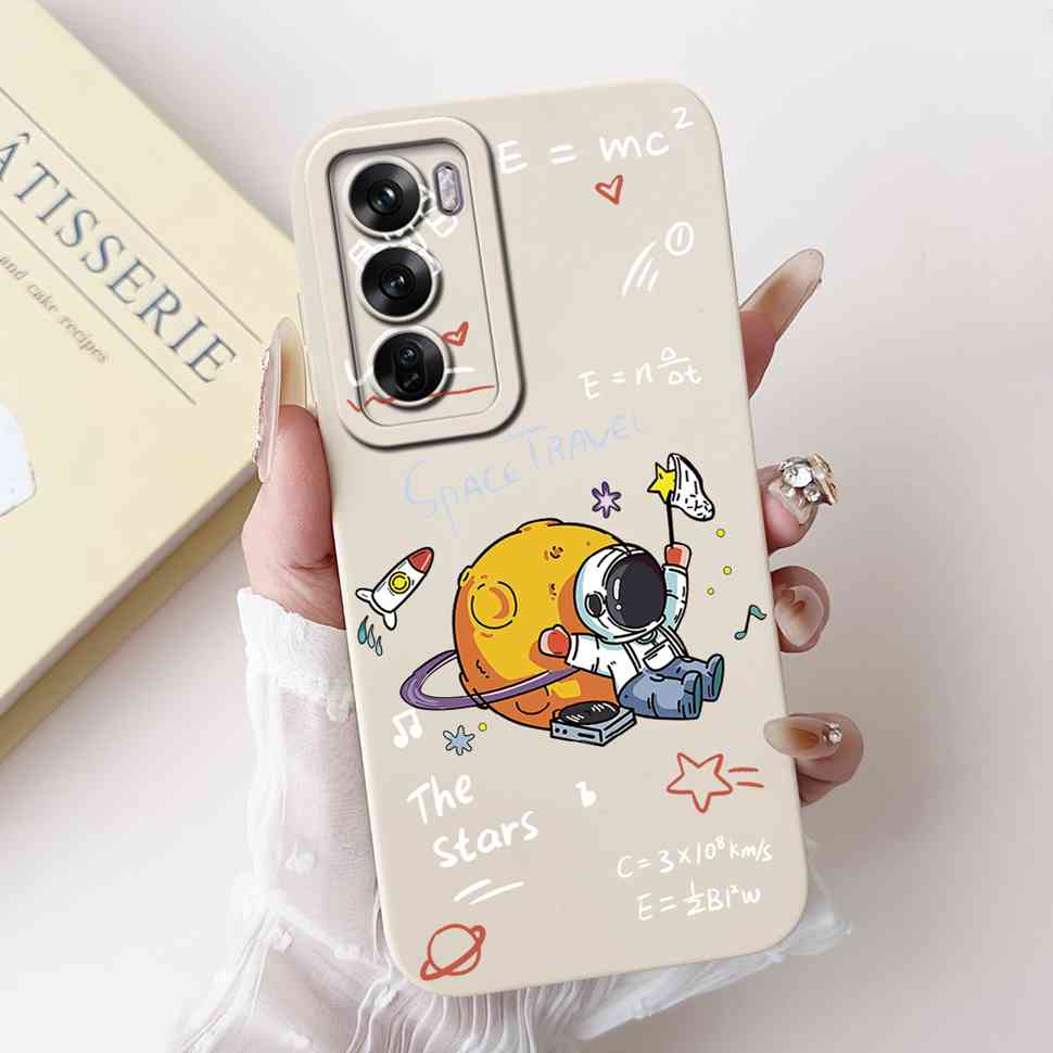 Silicone Case For Oppo Reno12 5G Colorful Small Cat Soft Cover For Oppo Reno 12 F 12F Reno12 FS 5G Protectors Cases Coque