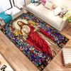 Stained Glass Jesus Art Rug Patterned Carpet, Non Slip Mat Suitable for Living Room and Bedroom Sofas