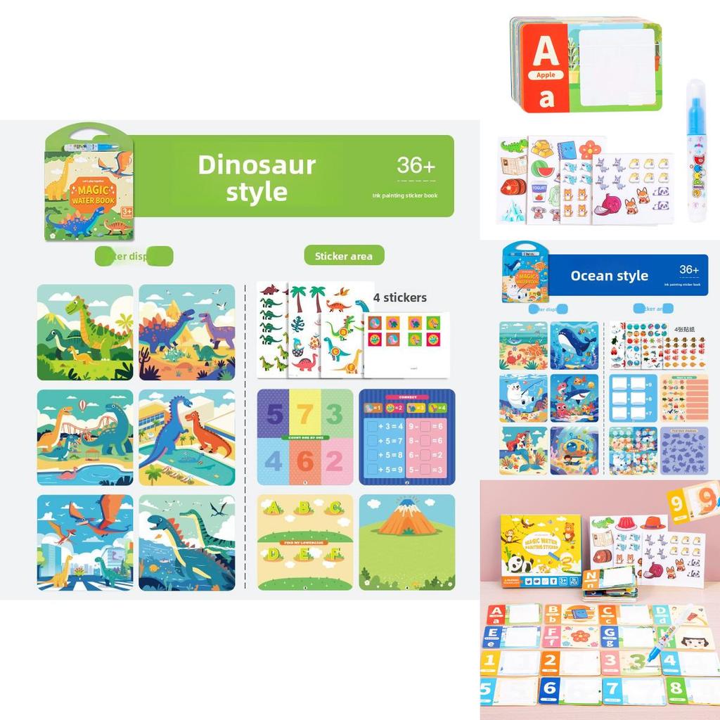 Water Painting Book For Kids With Ocean Animals Reusable Waterbased Art For Early Learning And Creativity