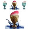 Mermaid Makeup Brush With Fish Scale Design For Face And Foundation Application