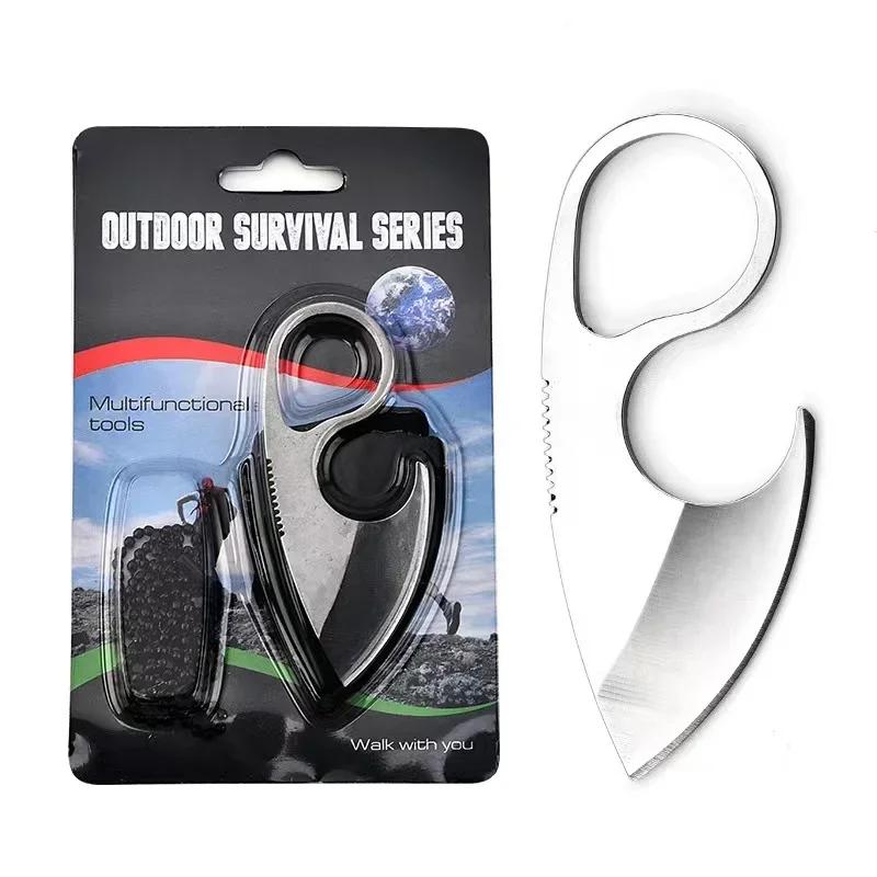 2024 new mini compact outdoor straight knife, EDC stainless steel tool knife, wild camping survival knife