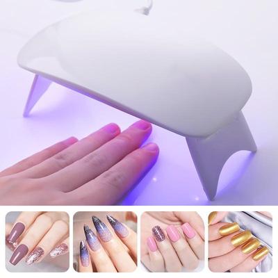 Mini Nail Dryer Machine Micro UV LED Lamp Portable USB Nail Gel Curing Machine Foldable Nail Polish Fast Dry Lighting 2 Speed
