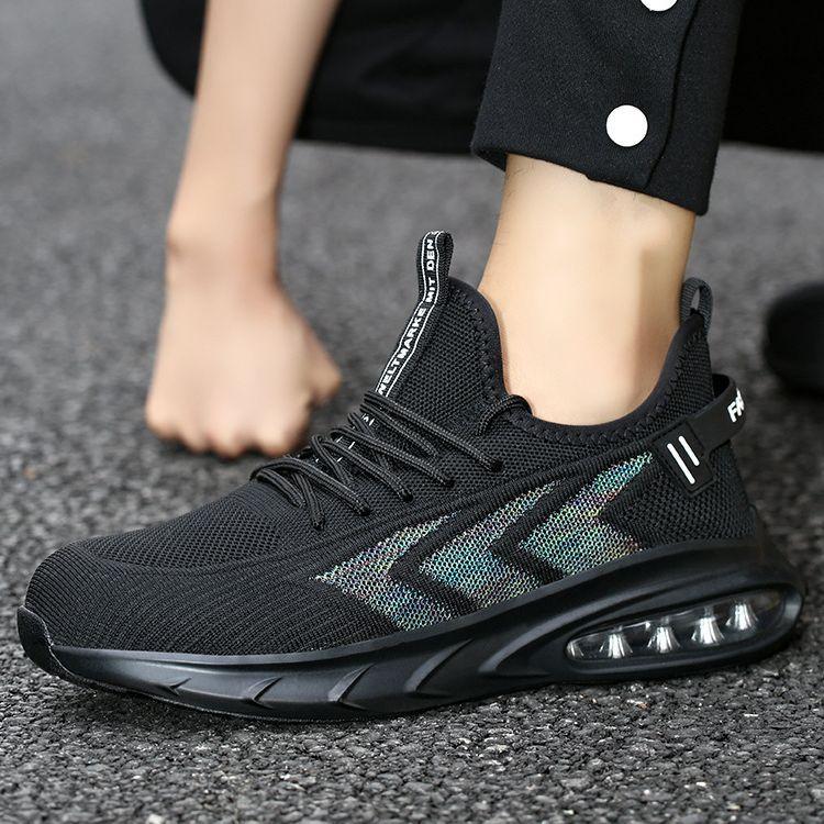 Labor Insurance Shoes Men's Anti-smashing and Anti-piercing Air Cushion Shock-absorbing Work Shoes Safety Shoes