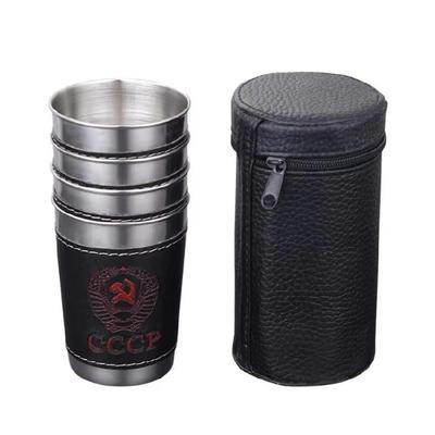 Sturdy 304 Nonrust Steel Vodka Shot Glasses Resistant To Drop Insulated Design Portable For Any Occasion