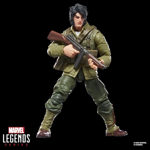 Hasbro Marvel Legends Series Wolverine (WWII Logan) X-Men Comics 6-inch Collectible Action Figure G0820 Authentic