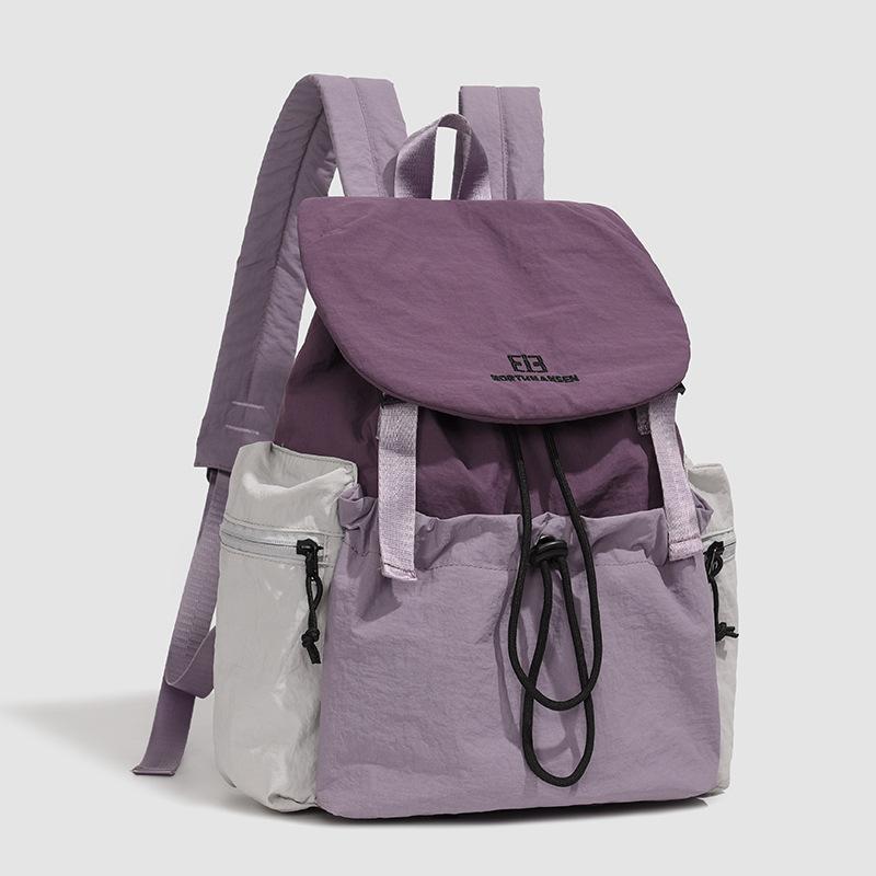 

Backpack Leisure Travel Backpack College Student Outdoor Hiking Bag Lightweight Versatile Backpack Student School Bag фиолетовый